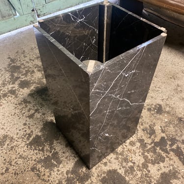 Two Piece Marble Side Table 15” x 29.5”
