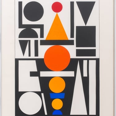 Auguste Herbin "Vin" Screenprint, 1959