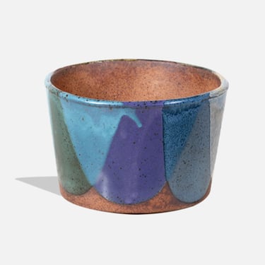 David Cressey Pro Artisan Flame Glaze Stoneware Vase