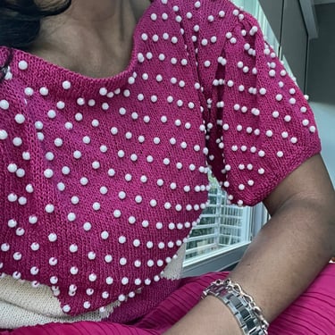vintage 80s slouchy draped boxy geometric cozy knit wearable art sweater 