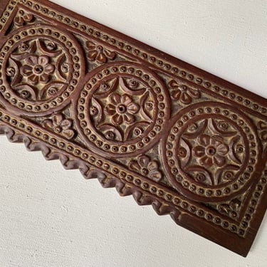 Vintage Rosewood Carving Wood Piece, Carved Wood, Brazilian Exotic Wood Carved Decor, Sample Piece, Woodworking, Art Supplies 