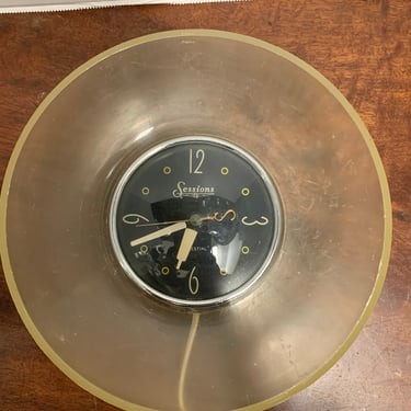 Vintage MCM Sessions Wall Clock 