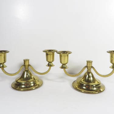 Vintage Brass Huntercraft Candle Holders - Huntercraft Brass Candlestick Holders 