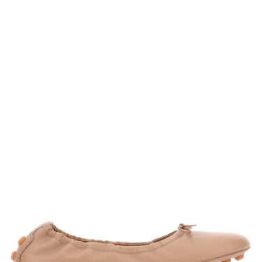 TOD'S Skin pink leather Bubble ballerinas