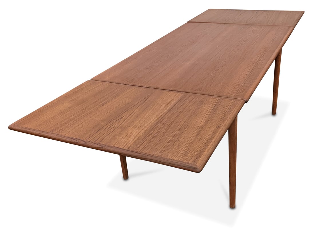 Teak Dining Table W Two Leaves Lanoba Design Jersey City Nj