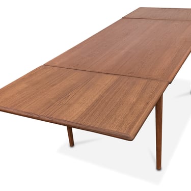 Teak Dining Table w Two Leaves - 805