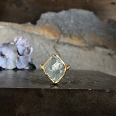 Guardian Ring - Aquamarine + Brass