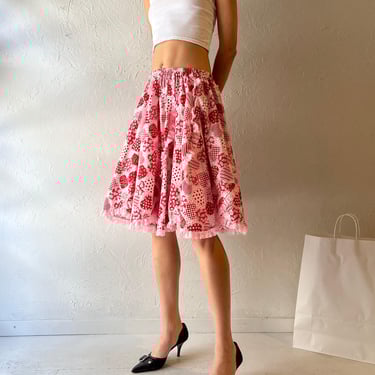 Vintage Handmade Heart Skirt / Small 