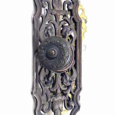 Antique 6 Fold Knob & Lever Bronze Door Entry Set