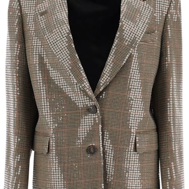 Golden Goose Houndstooth Blazer With Sequins Women