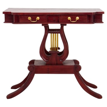 Late George III Regency Style Pedestal Sofa Table