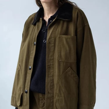 Painter Coat in Dark Olive - Shaina Mote