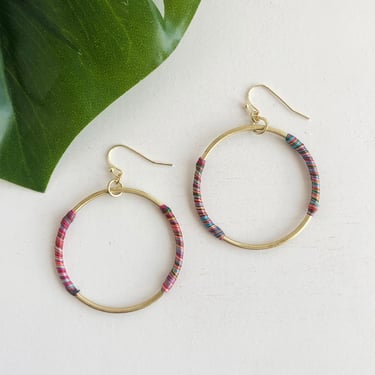 Earrings | Raja Rainbow Side Wrap - Hoops