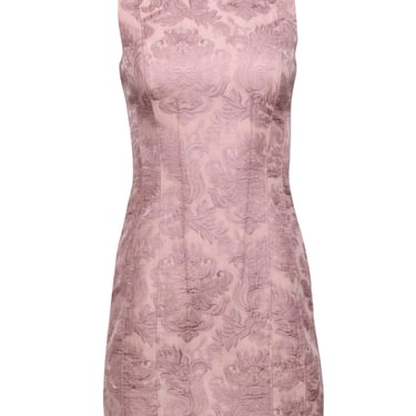 Theory - Blush Pink Floral Brocade Sleeveless Dress Sz S