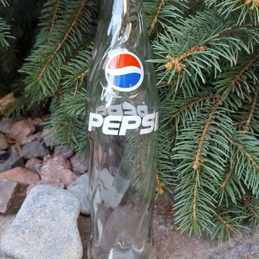 Vintage Pepsi Bottle~Vintage Pepsi Twist Swirl 16 oz. Bottle~Vintage Bottle~Pepsi Cola~Collectible Bottle~Red Blue Swirl~by JewelsandMetals. 