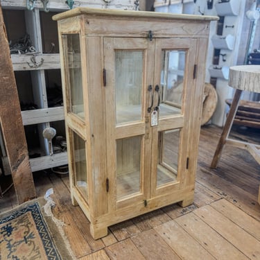 Vintage Bleached Teak 2 Door Cabinet