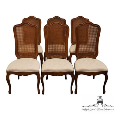 Set of 6 THOMASVILLE FURNITURE Tableau Collection Country French Cane Back Dining Side Chairs 701-9 
