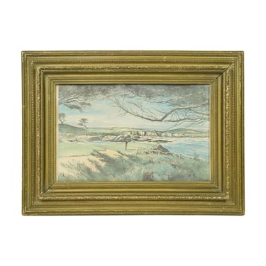 44x33 Original Signed Seascape Framed Oil Painting by Robert