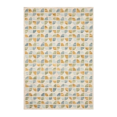 Hallu Rug in Ivory/Sky