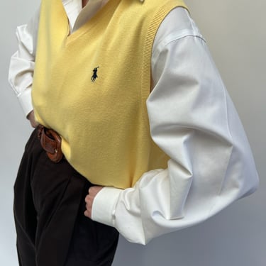 Ralph Lauren Lemon Knit Vest