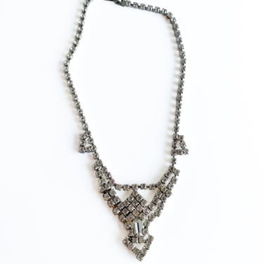 Structured Rhinestone Necklace