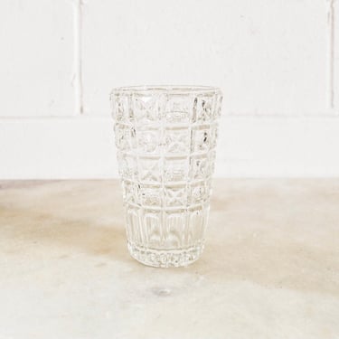 vintage french cut glass vase ii