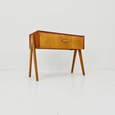 German mid-century beech small sideboard /side table, 1950s 