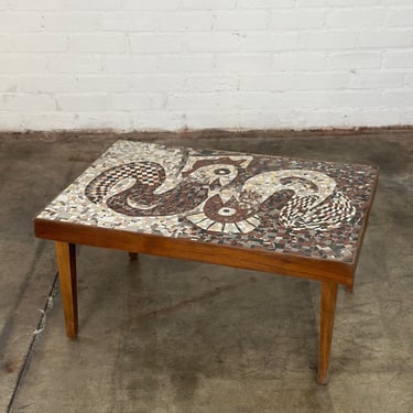 Vintage mosaic coffee table 