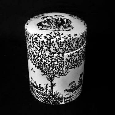 A Vintage Mid Century Modern Bjorn Wimblad Ceramic Covered Table Top Dresser Jar Nymolle Denmark 