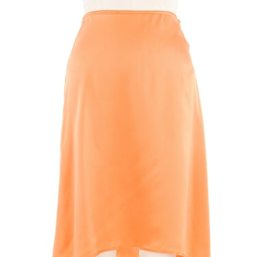 1997 Gianni Versace Couture Tangerine Slip Skirt