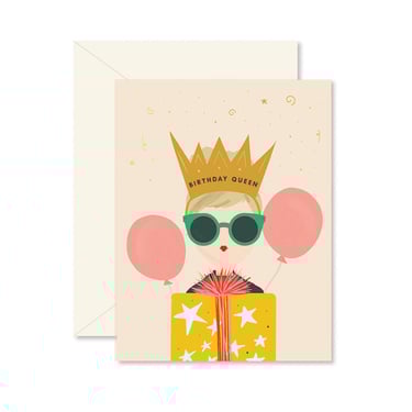 Birthday Queen Present Greeting Card