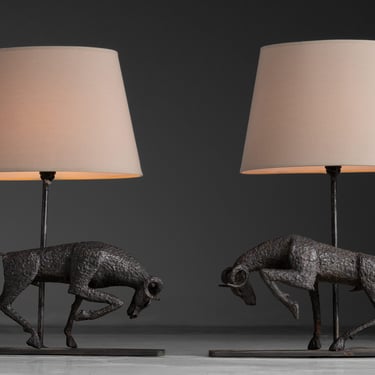 Iron Ram Lamps