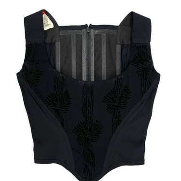 Vivienne Westwood Black Textured Corset