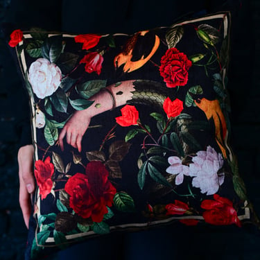 17" x 17" Rose Pillow