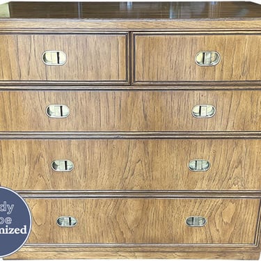 33" Unfinished 5 Drawer Drexel Vintage Dresser #08547