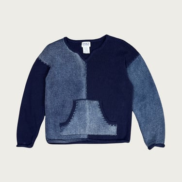 (M) Blue Monochrome Sweater