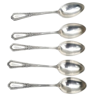 D'Orleans By Towle Sterling Silver Coffee Demitasse Chocolate Spoons Set of 5 M1 