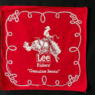 1950s Lee cowboy bandana vintage cowboy graphic USA workwear neckerchief square 