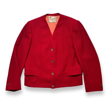 Vintage 1950s La Jolla Sportswear Co Wool Ricky Jacket ~ size 38 ~ Rockabilly / Hollywood / VLV ~ Bolero 