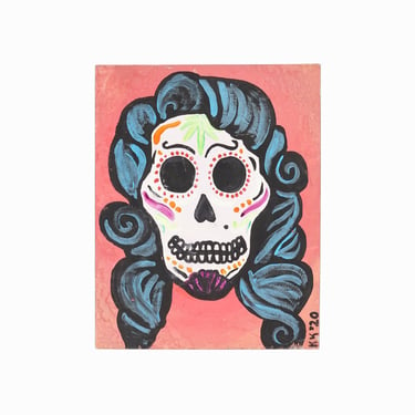 Acrylic Painting Day of the Dead Mexico Día de los Muertos 