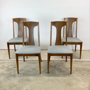 Mid-Century Walnut Dining Chairs from Kroehler- 4 