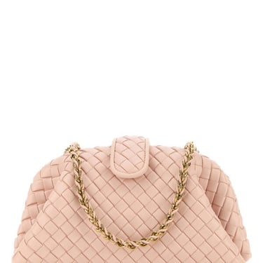 Bottega Veneta Women Light Pink Leather Small Teen Lauren 1980 Shoulder Bag