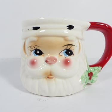 Vintage Santa Claus Face Mug - Santa Claus Face Mug 