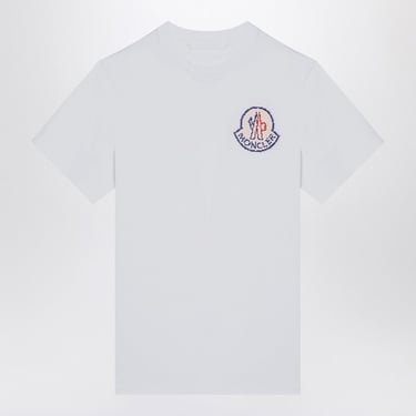 Moncler White Crew-Neck T-Shirt With Logo Men