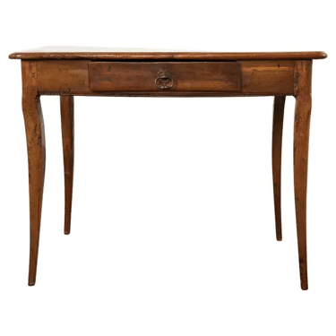 Rustic 19h Century Country French Provincial Fruitwood Writing Table