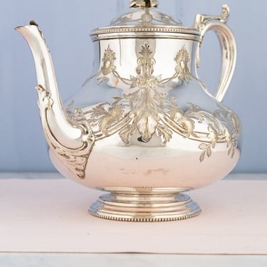 Antique English Silverplate Teapot