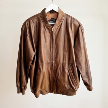 Walnut Oiled Leather Bomber