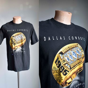 Vintage 1995 Dallas Cowbows Superbowl Champions Tee / Vintage Dallas Cowboys Tshirt / Vintage NFL 1990s Tee /Vintage 90s NFL Football Tee XL 