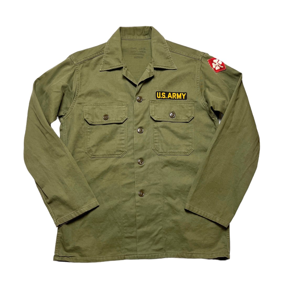 50s 60s OG-107 13スター ボタン US ARMY VINTAGE US ARMY UTILITY SHIRT HBT 13 STARS BUTTONS 1950S