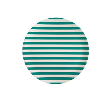 Dinner Plate, Green Stripe